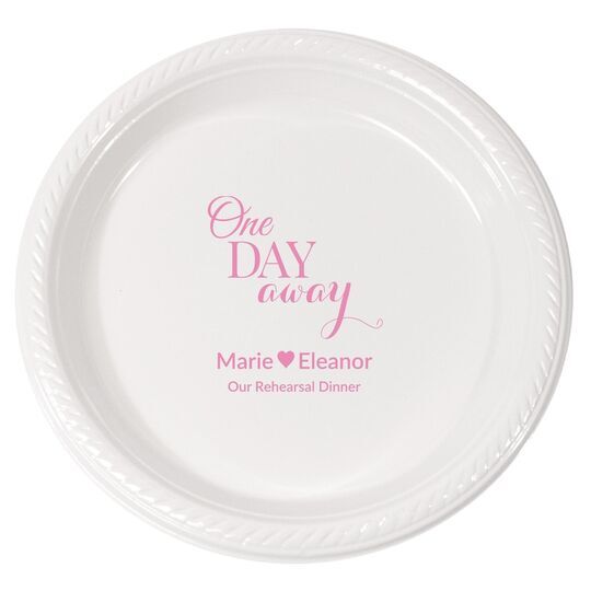 One Day Away Plastic Plates